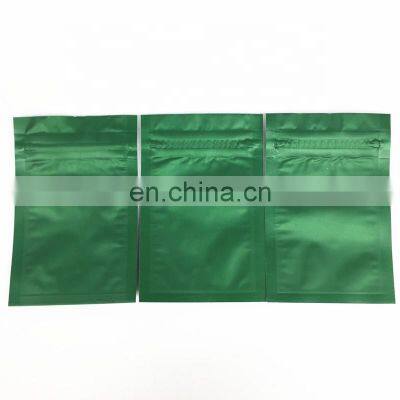 Matte Frosted 3 Side Seal Bag Green Mini Zip Lock Bags 3 Side Seal Zipper Bag Mylar Food Packaging Pouch PE Food Package Free photo-2