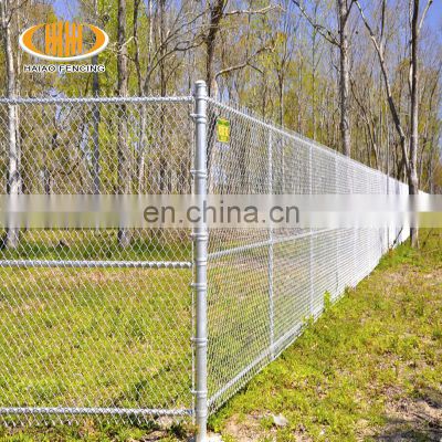 High quality used galvanized and pvc coated chain link fence post