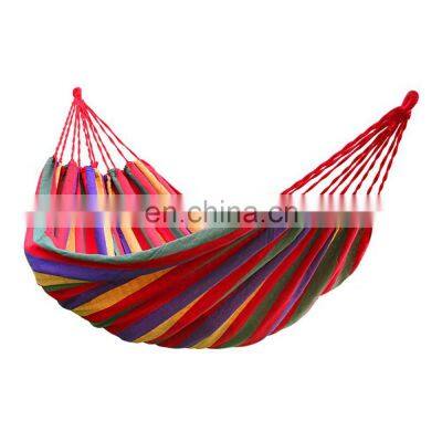 190cm x 80cm Stripe Hang Bed Canvas Hammock 120kg