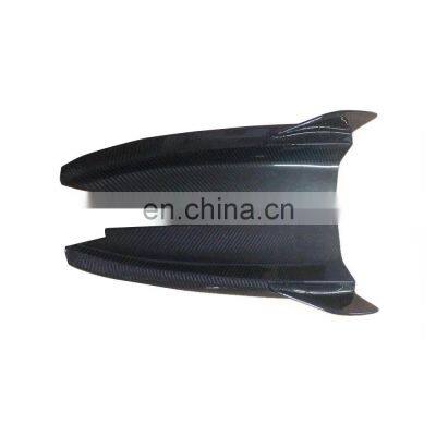 Carbon Fiber Rear Bumper Splitters Aprons Flaps for Mercedes Benz C Class C205 C43 Coupe 2015-2019 photo-3