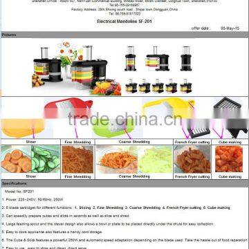Canton fair High Quality Electrical mandoline slicer for vegetable processor