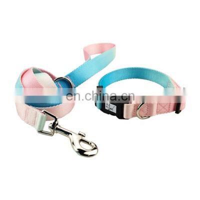 new fashion and design pet collar and leash set for dog outing diy leash and collar