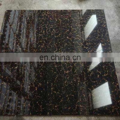 Pulati Series Black Golden Vitrified Porcelain Tiles Double Loading photo-5