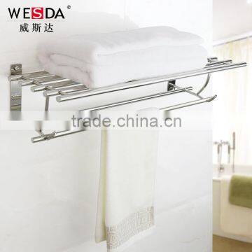 Wesda Stainless Steel and Alloy Bathroom Towel Shelf & Clothes Shelf A088 photo-2