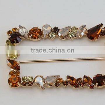 Hot sale rhinestone buckle metal buckle shoe decorationsbuckle