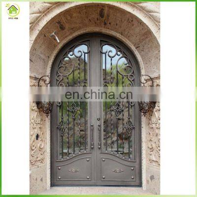Safety Arch Lowes Wrought Iron Double Glass Entry Doors photo-2