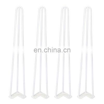 28 Inch Hairpin Legs 4 Easy to Install Metal Legs for Furniture Mid-Century Modern Legs for DIY Dining and End Tables Chairs