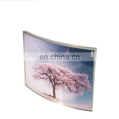 4x6 Clear Acrylic Magnet Camber Photo Frame