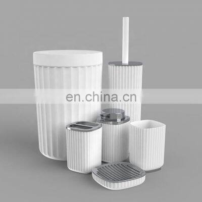 New designers plastic bathroom set bathroom accessories