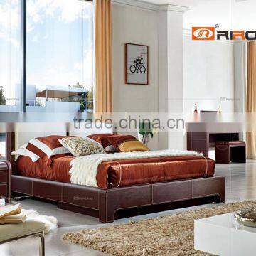 Genuine Leather Mirror Dresser Furniture photo-2