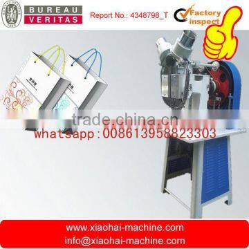 HAS VIDEO 195 Cycles Per Minute 2 Heads Paper Bag Rope Through Hole Fixing Making Machine photo-3