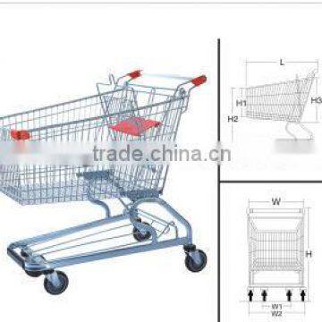 European type Shopping Cart,Supermarket Shopping Trolley