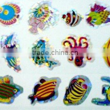 fashion laser cartoon sticker