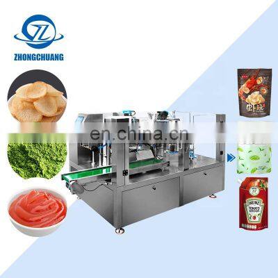 Factory Direct Selling Premade Bag Pouch Sachet Pack Machinery Preformed Pre-made Zipper Pouch Packing Machine