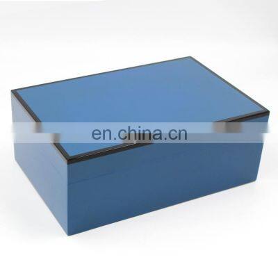 Custom High Gloss Finished Wholesale Modern Okoume Solid Fancy Humidor Cigar Wooden Luxury Cigar Humidor photo-2