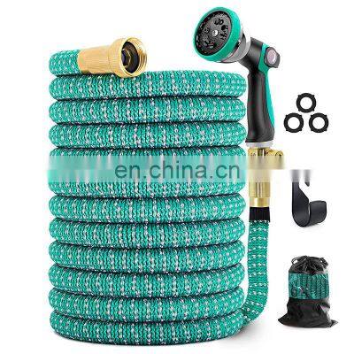 Manufactures Wholesale Coloured Blue Lead Free High Pressure 100ft Water 25ft Expandable Metal Garden Hose photo-5