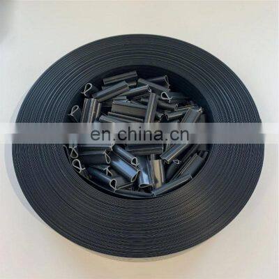 Good Price 4.7cmx50m Dark-Grey privacy garden screen fence panel cover hard pvc strip with 100 Clips