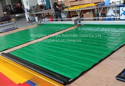 Zipper Door Custom High Speed Cold Room Freezer Front Insulated PVC Rolling Door photo-3