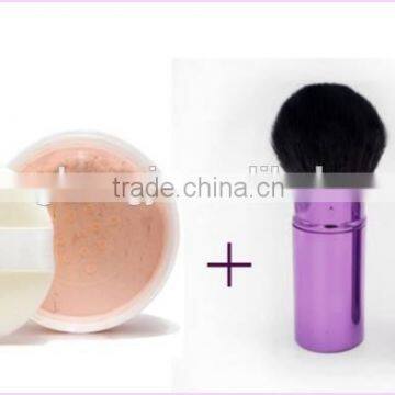 Foundation Powder Purple Makeup Brush Retractable Blush Cosmetic Tools photo-3