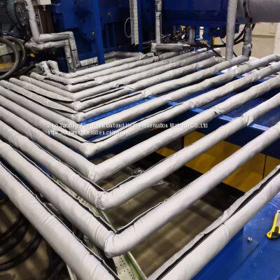 Removable Fiberglass Sleeve Glass Fiber Silicone Jacket for High Temperature Equipment photo-3