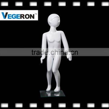 hot sell full body fiberglass kids mannequin abstract mannequin with sculptured hair