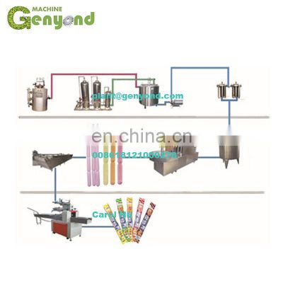 Soft tube ice pop production line