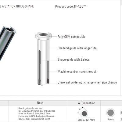 Amada Tooling FAB type NEX Quickadjust Rapidset A STN Guide Shape Ferramentas PARA Punzonadoras