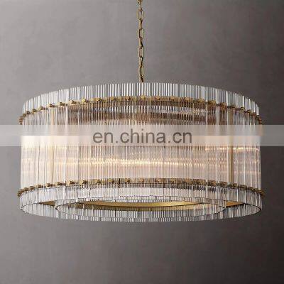 SAN MARCO Large Round Glass Chandelier Nordic Modern Living Room Dining Bedroom Ceiling Indoor Decoration photo-2