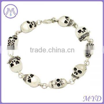 Fashion Stainelss Steel Skull Bracelet in Antique Silver Color photo-6
