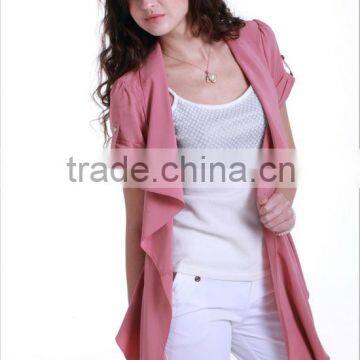 2014 new fashion lady Flouncing jacket