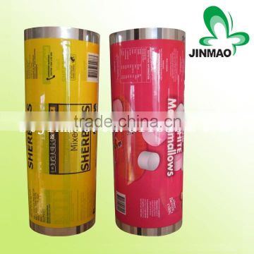 Mylar plastic film roll food packing