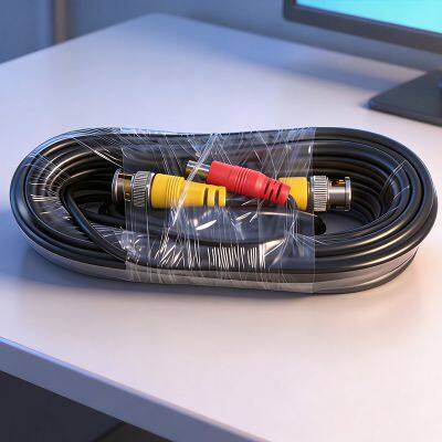 Bncdc Security Surveillance Camera Video Coaxial Cable, High-definition Closed-circuit Television System Power Supply Video Cable, Copper Core photo-3