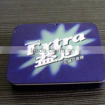 chewing gum slide tin box