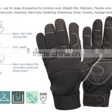 light mechanic gloves industry safety