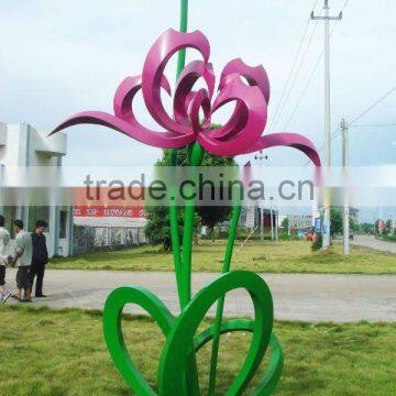 stainless steel flower lotus metal sculpture hot item