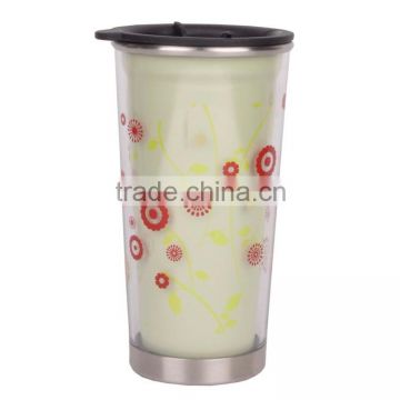 2015 Hot Selling China Made Stainless Steel Custom Printed Coffee Mugs, Eco-Friendly Travel Mugs with FDA LFGB CE/EU SGS