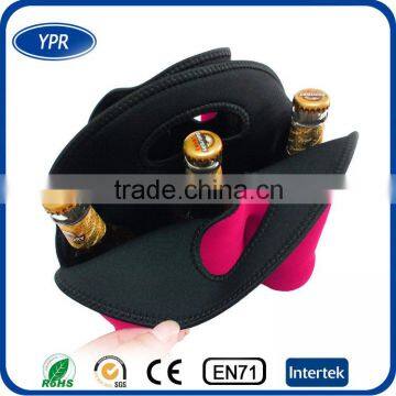 promotional logo printing neoprene custom 6 cans tubes coolers