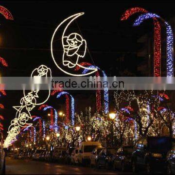 peacock picture led panel lights Street scene festival decoration