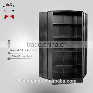 WLS knock down structure black powder metal storage cabinet for office