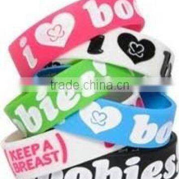Best selling eco-friendly silicone rubber lol wristband