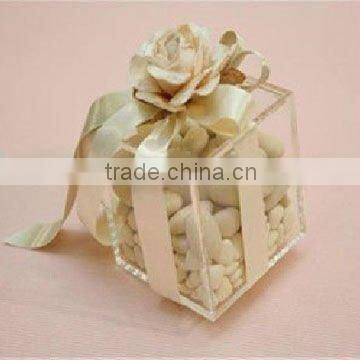 2012 elegant clear acrylic wedding gift box