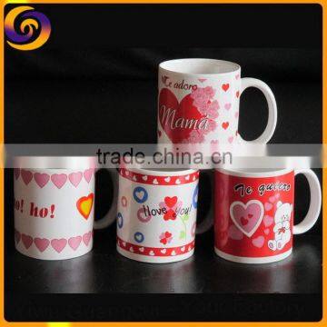 Valentine's day wholesale plain white mug