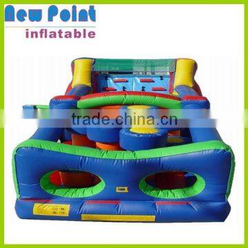 Guangzhou PVC inflatable obstacle courses for kids and adults