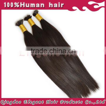 Uprocessed 100% human hair wholesale natural color Raw Indian Temple Bulk Hair