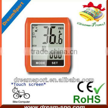 DCY-101 new outdoor touch-screen wireless cycle computer/bike computer of bike accesories with speed/distance/odometer