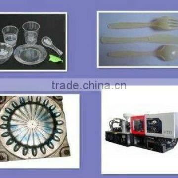 Chinese PS spoon fork knife high speed injection moulding machine