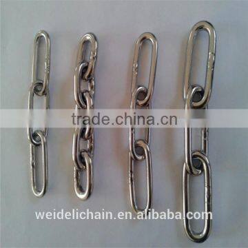 stainless steel twisted long link chain