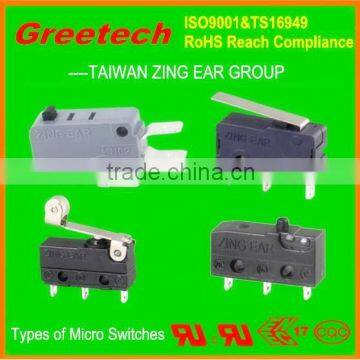 16a 250v micro switch, zing ear micro switches