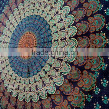 Bohemian Bedsheet Hippie 100% Cotton Gypsy Mandala Tapestry Tapestries Mandala Round Tapestry