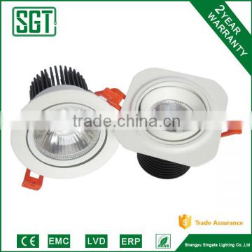 ce rohs approved COB 6w 420lm led downlight wattage